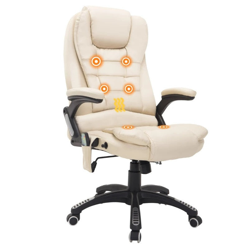 Massage-datorstol (beige)