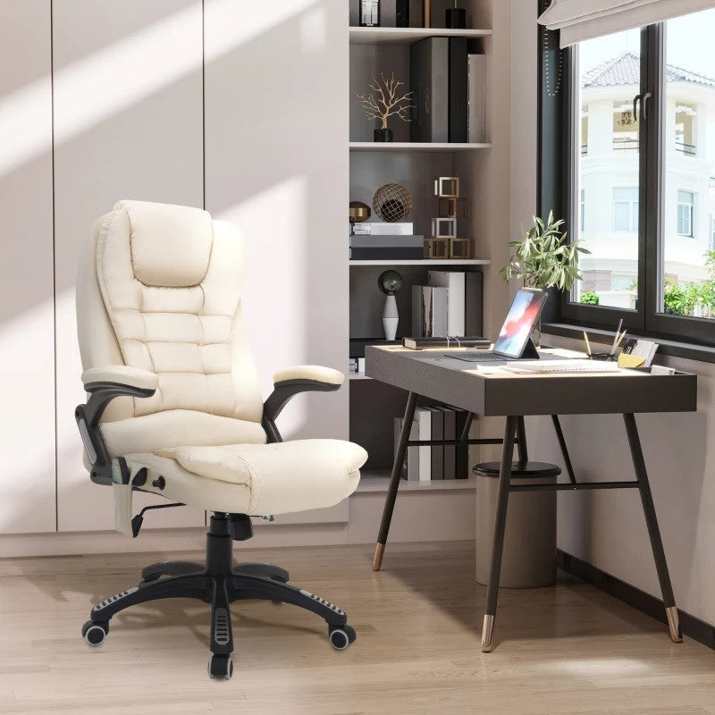 Massage-datorstol (beige)