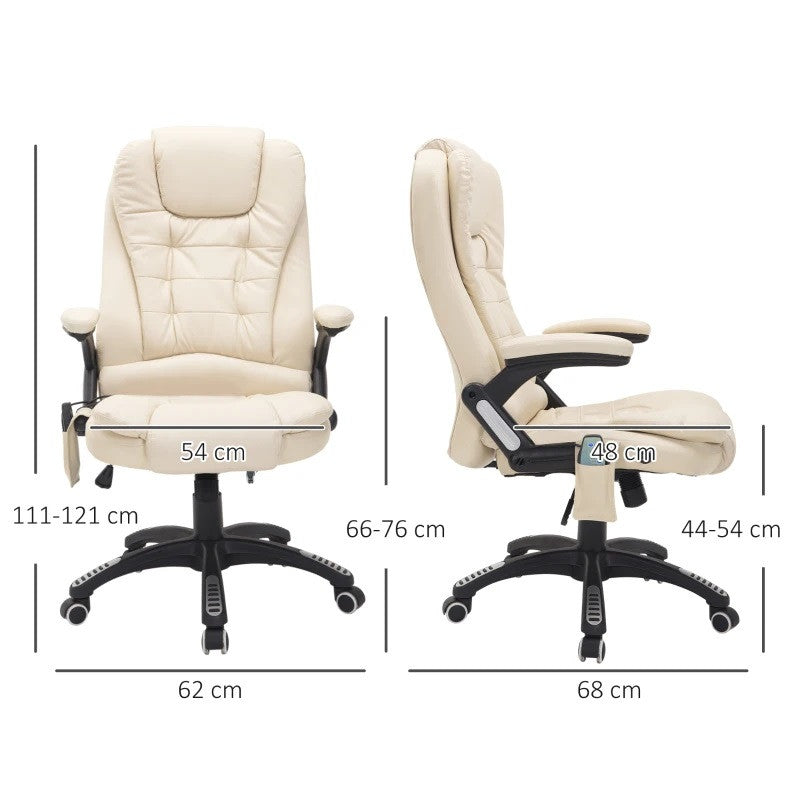 Massage-datorstol (beige)
