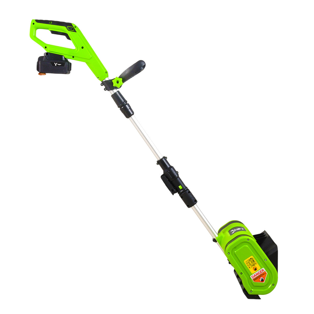 Batteridriven snöskopa 10" 20V Li-ion – arbetsbredd 25,4 cm, batteri och laddare ingår