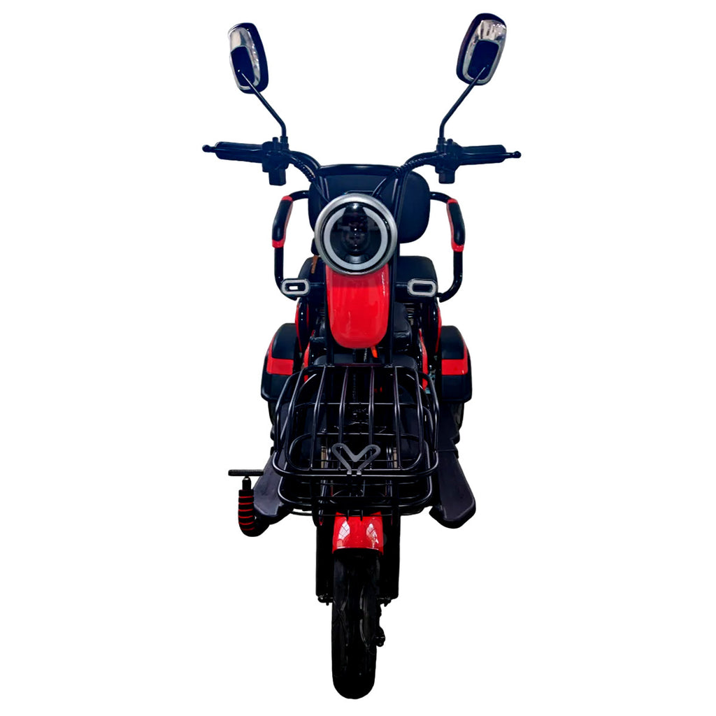 POHJOLA MOTORS Senioriskootteri 1000W etukorilla, 25km/h, 48V20AH, Punainen