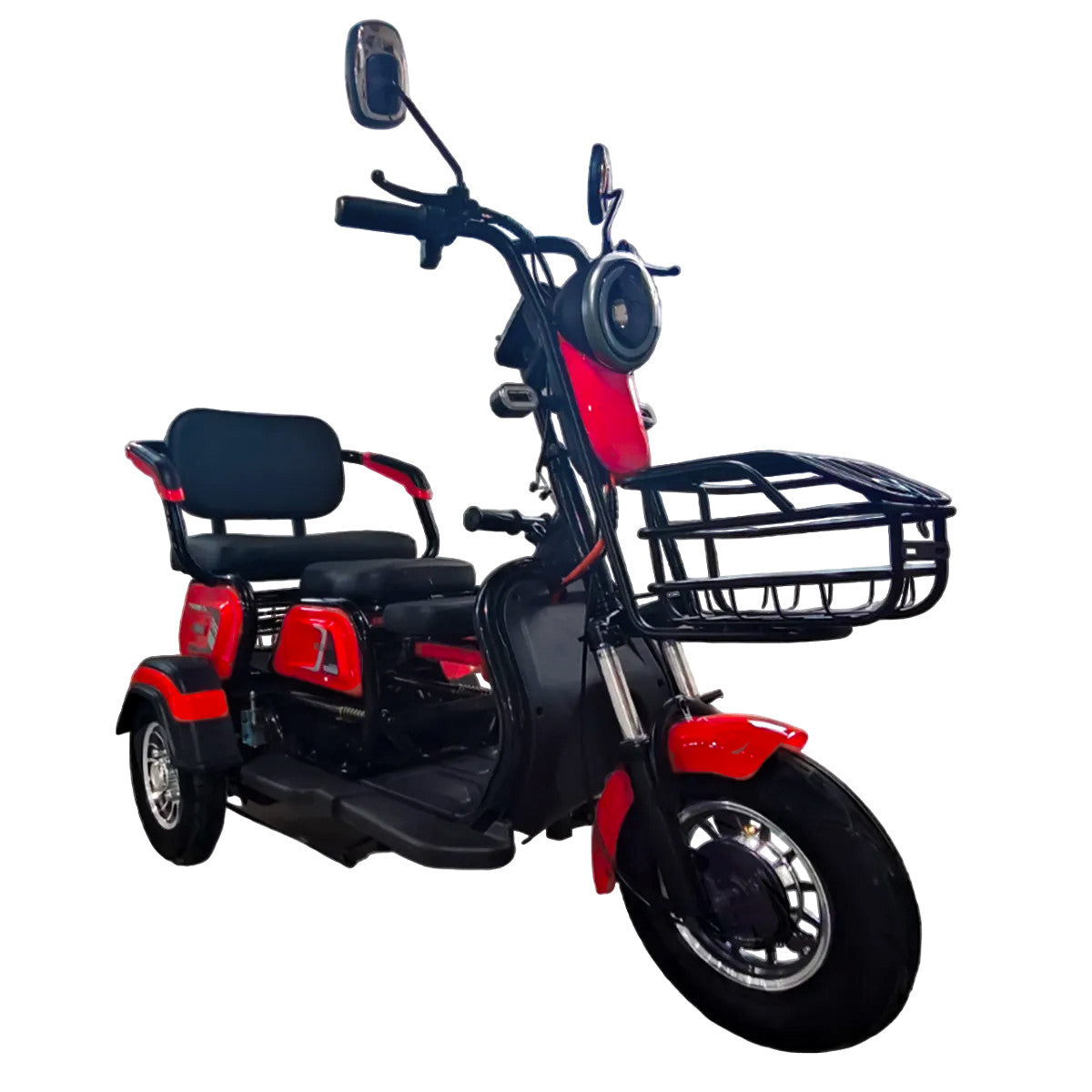 POHJOLA MOTORS Senioriskootteri 1000W etukorilla, 25km/h, 48V20AH, Punainen