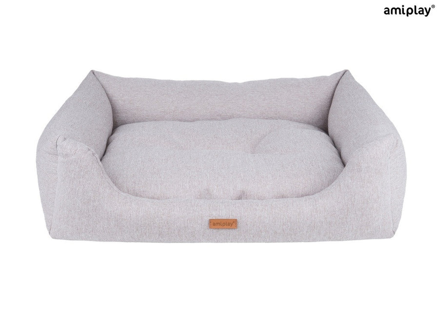 Amiplay Montana koiranpeti sohva L 78x64x19cm vaalean harmaa