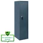 POHJOLAN URHEILUTARVIKE Asekaappi 7 Aseelle, hylly kiskoilla, EN 14450, 159x50x41cm, Harmaa