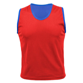 5 st Edge Reversible Vest, blå/röd – Senior