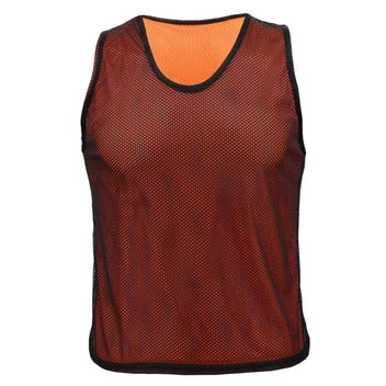 5 st Edge Reversible Vest, svart/orange – Senior