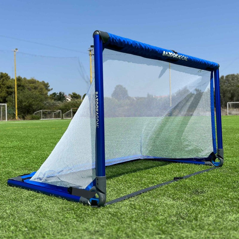 Bazooka fotbollsmål  Aluminium - XL (150*90) - Röd