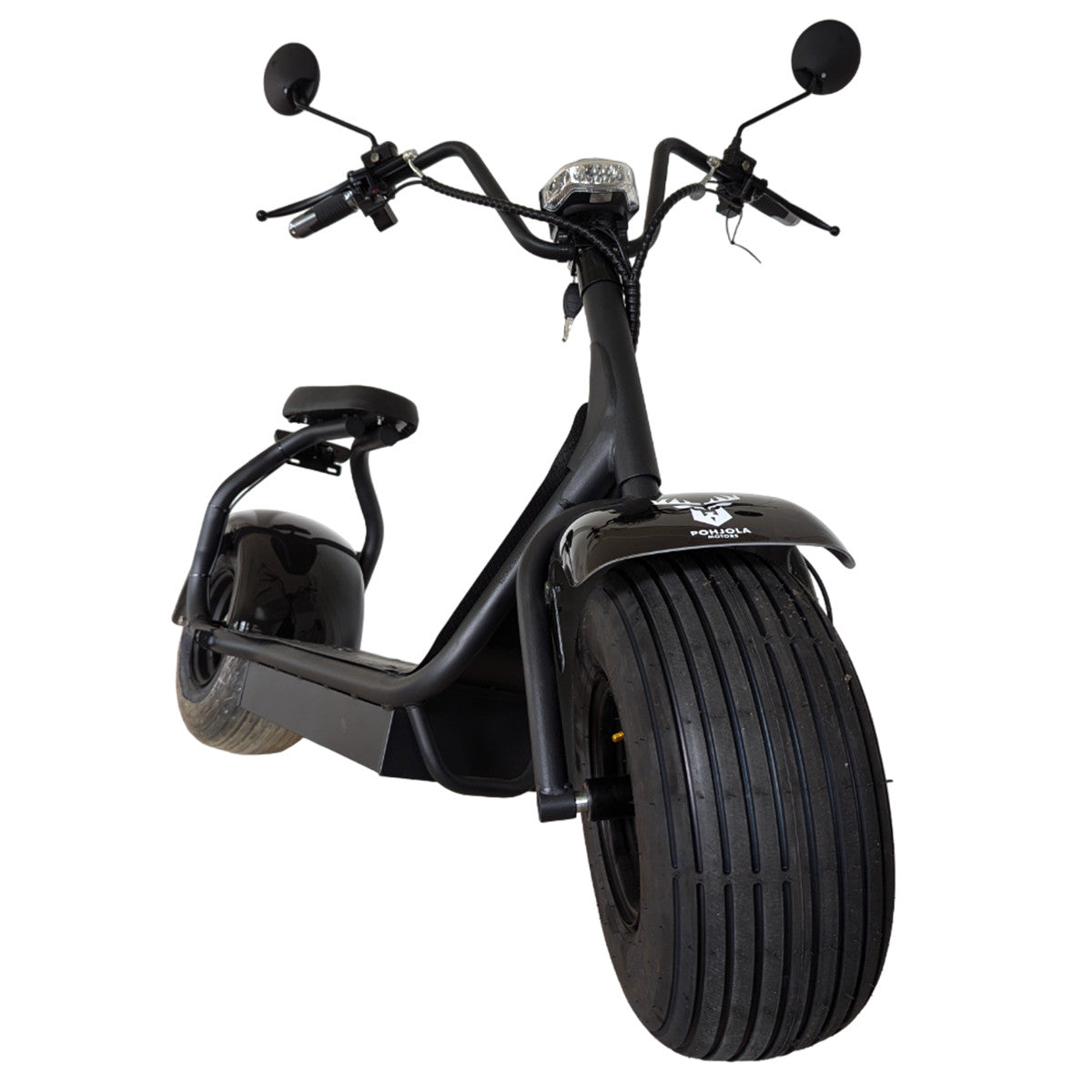 POHJOLA MOTORS Halpa Sähköskootteri 1000W 2.0 Premium, 25 km/h, Musta