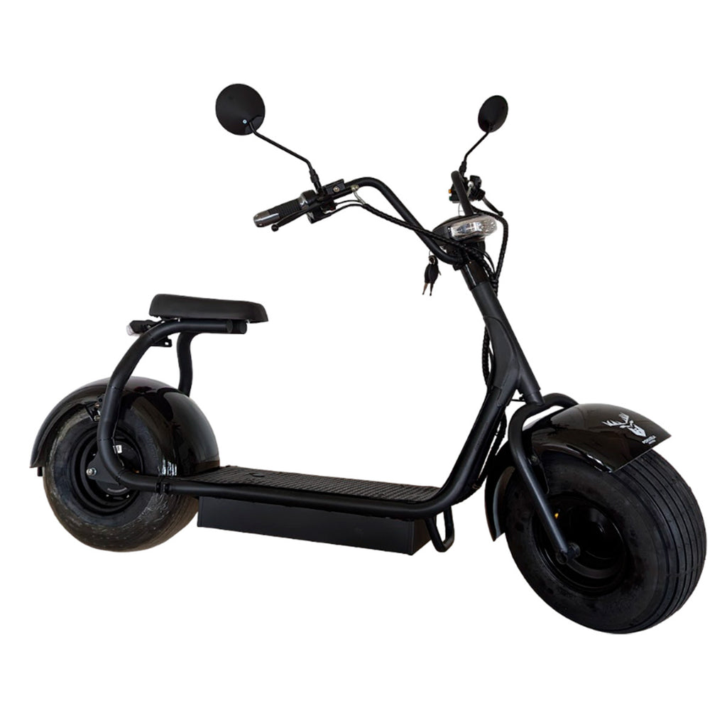 POHJOLA MOTORS Halpa Sähköskootteri 1000W 2.0 Premium, 25 km/h, Musta