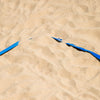 Beachvolley-gränslinor, blå