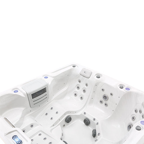 Pohjola Spa LUXUS Ulkoporeallas 215x215 cm, 55 suutinta, LED-valot, WIFI