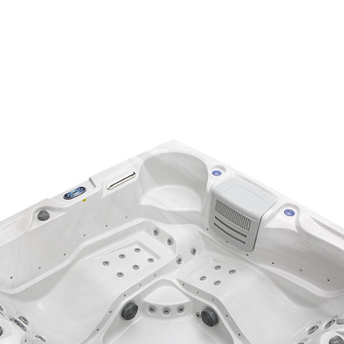 Pohjola Spa LUXUS Ulkoporeallas 215x215 cm, 55 suutinta, LED-valot, WIFI