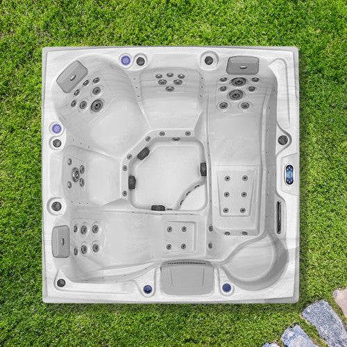 Pohjola Spa LUXUS Ulkoporeallas 215x215 cm, 55 suutinta, LED-valot, WIFI