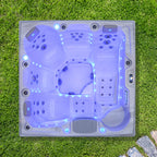 Pohjola Spa LUXUS Ulkoporeallas 215x215 cm, 55 suutinta, LED-valot, WIFI