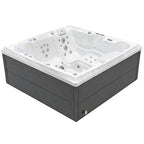 Pohjola Spa LUXUS Ulkoporeallas 215x215 cm, 55 suutinta, LED-valot, WIFI