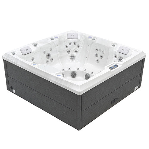 Pohjola Spa LUXUS Ulkoporeallas 215x215 cm, 55 suutinta, LED-valot, WIFI