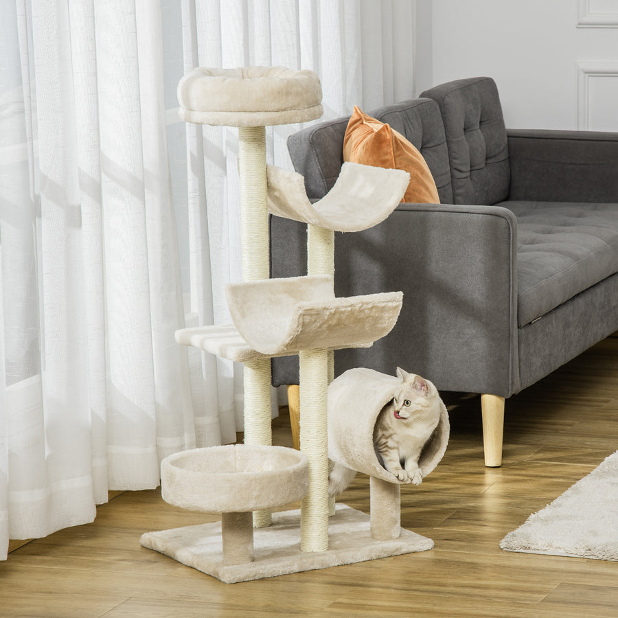 Kattklätter-/klösstång 105 cm, beige