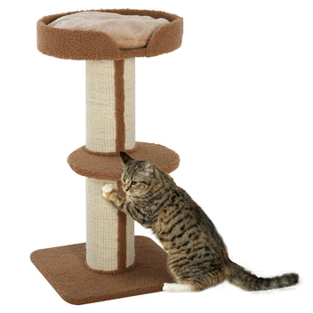 Kattklätter-/klössträd 91 cm, brun/beige