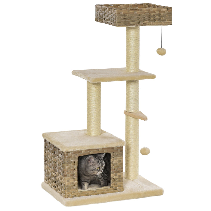 Kattklätter-/klösstång 109 cm, beige