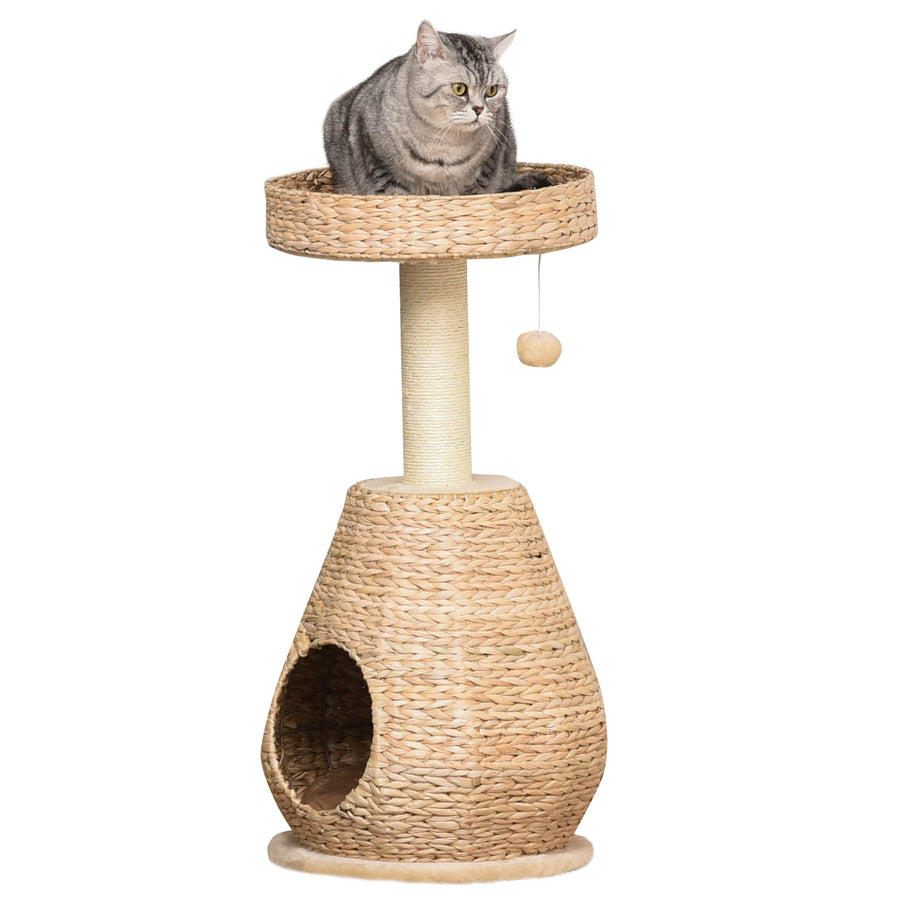 Kattklätter-/klös-träd 83 cm, beige