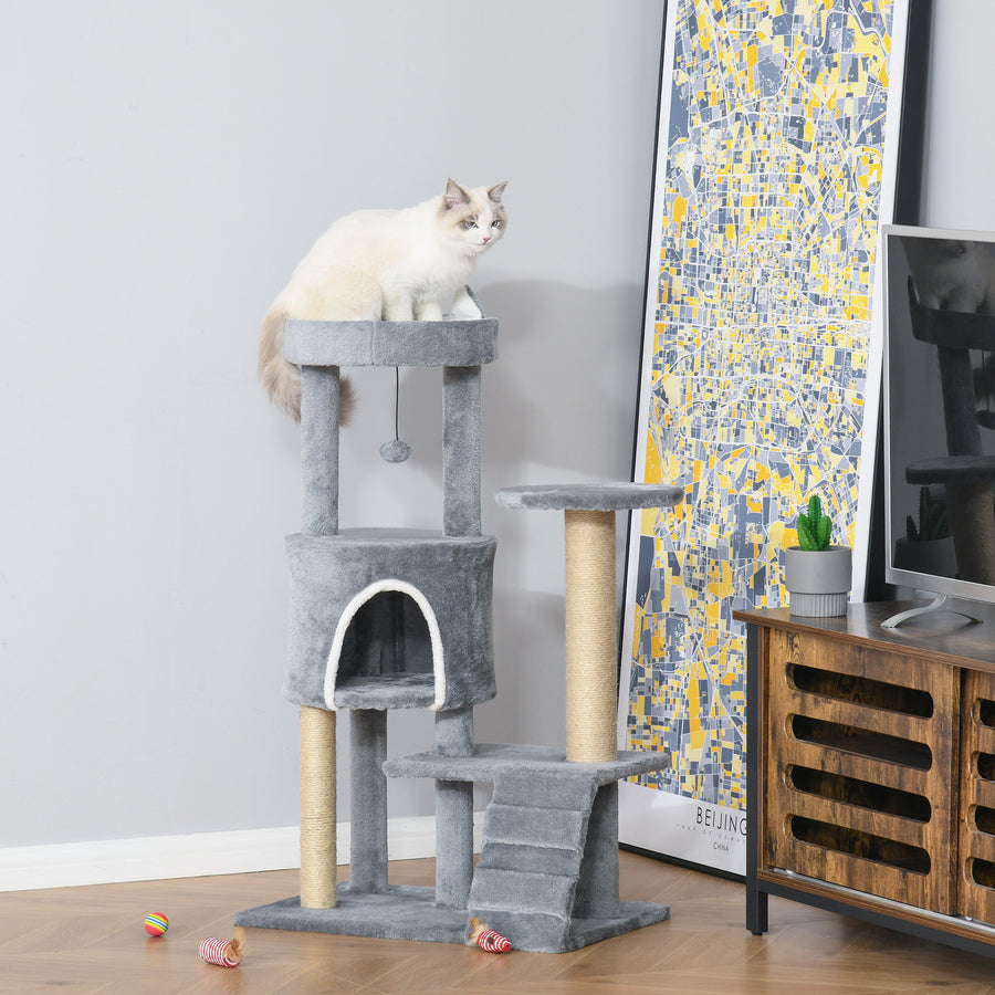 Kattklätter-/klösstång 100 cm, grå