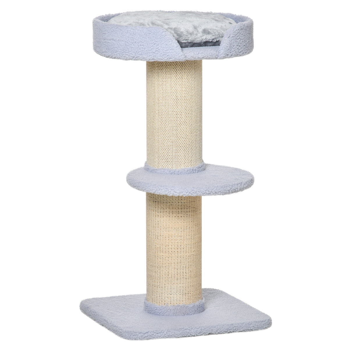 Kattklätter-/klös-träd 91 cm, grå/beige