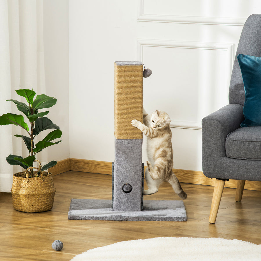 Klippträd för katter med rep, 59,5 x 39 x 79 cm
