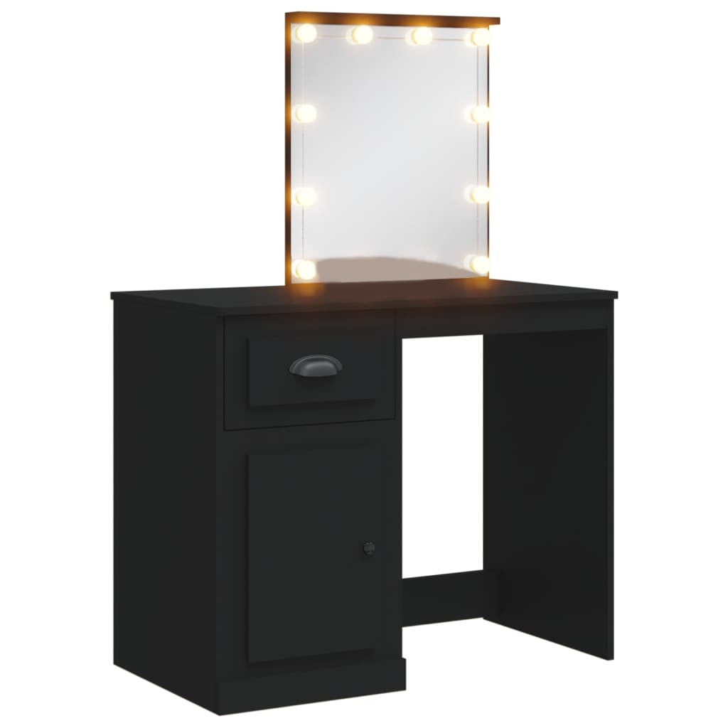 Spegeltavla med LED-belysning, 3 olika färger, 90x42x132,5 cm