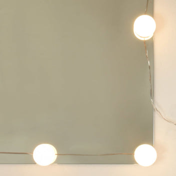 Spegeltavla med LED-belysning, 3 olika färger, 90x42x132,5 cm