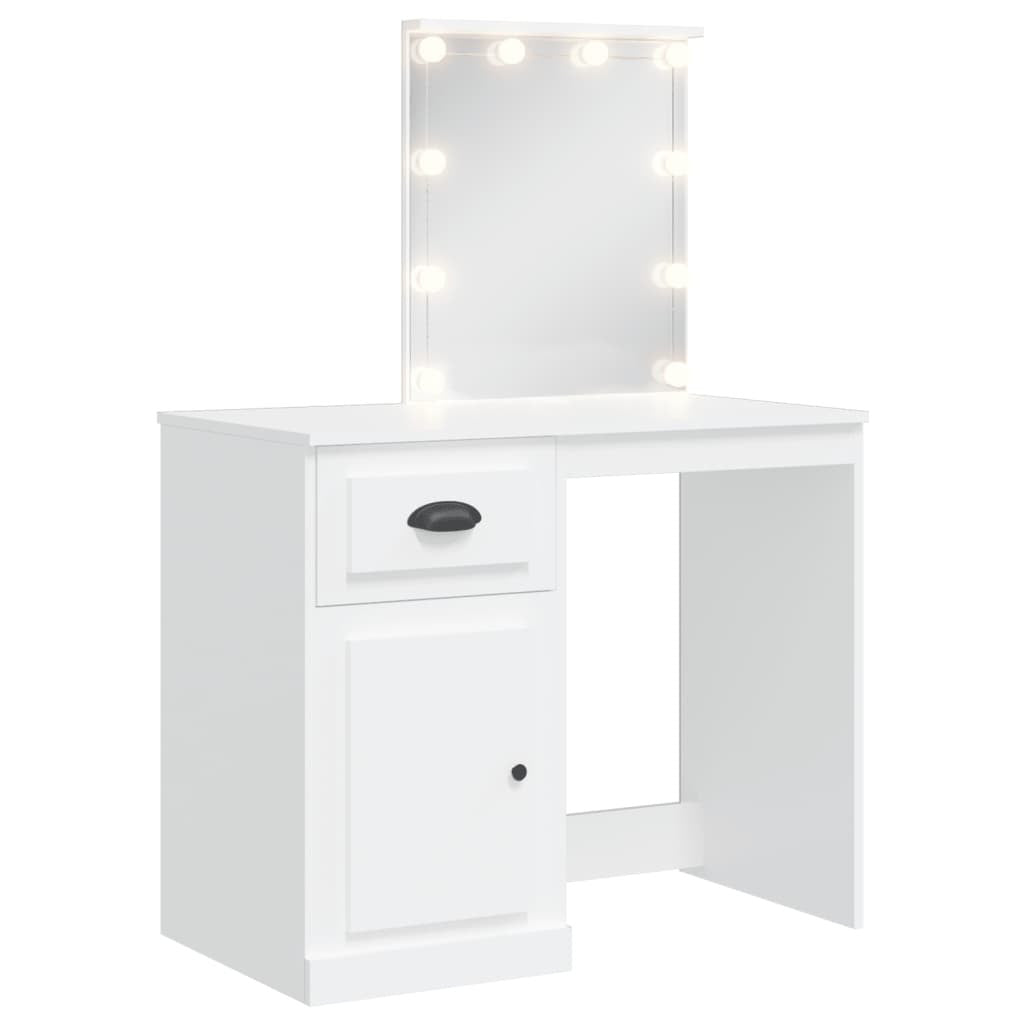 Spegeltavla med LED-belysning, 3 olika färger, 90x42x132,5 cm