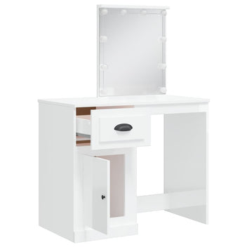 Spegeltavla med LED-belysning, 3 olika färger, 90x42x132,5 cm