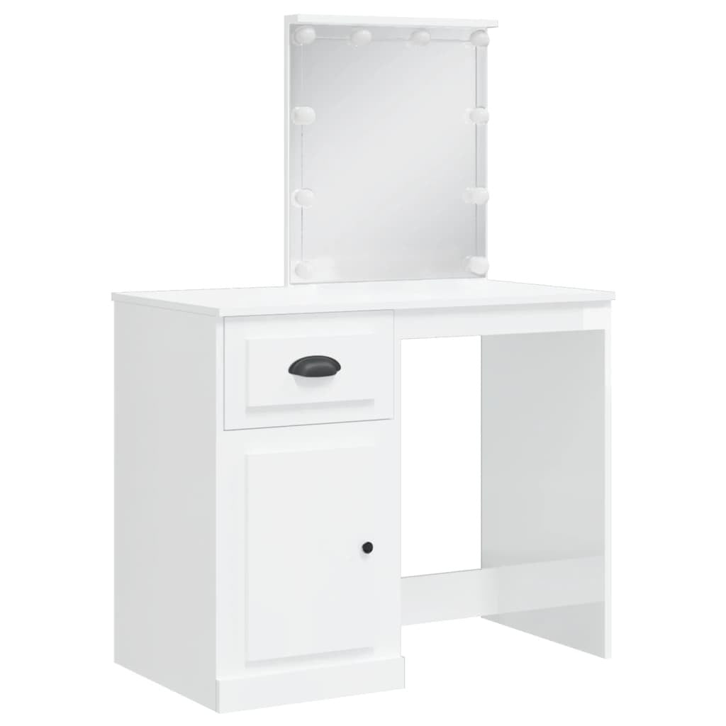 Spegeltavla med LED-belysning, 3 olika färger, 90x42x132,5 cm