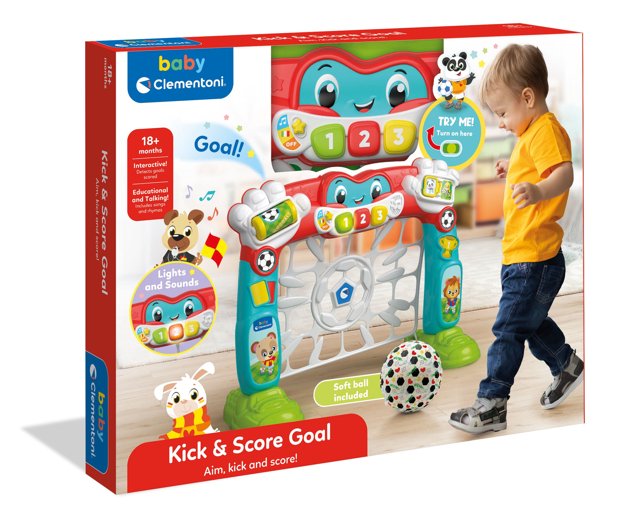 CLEMENTONI PUHUVA JALKAPALLOMAALI