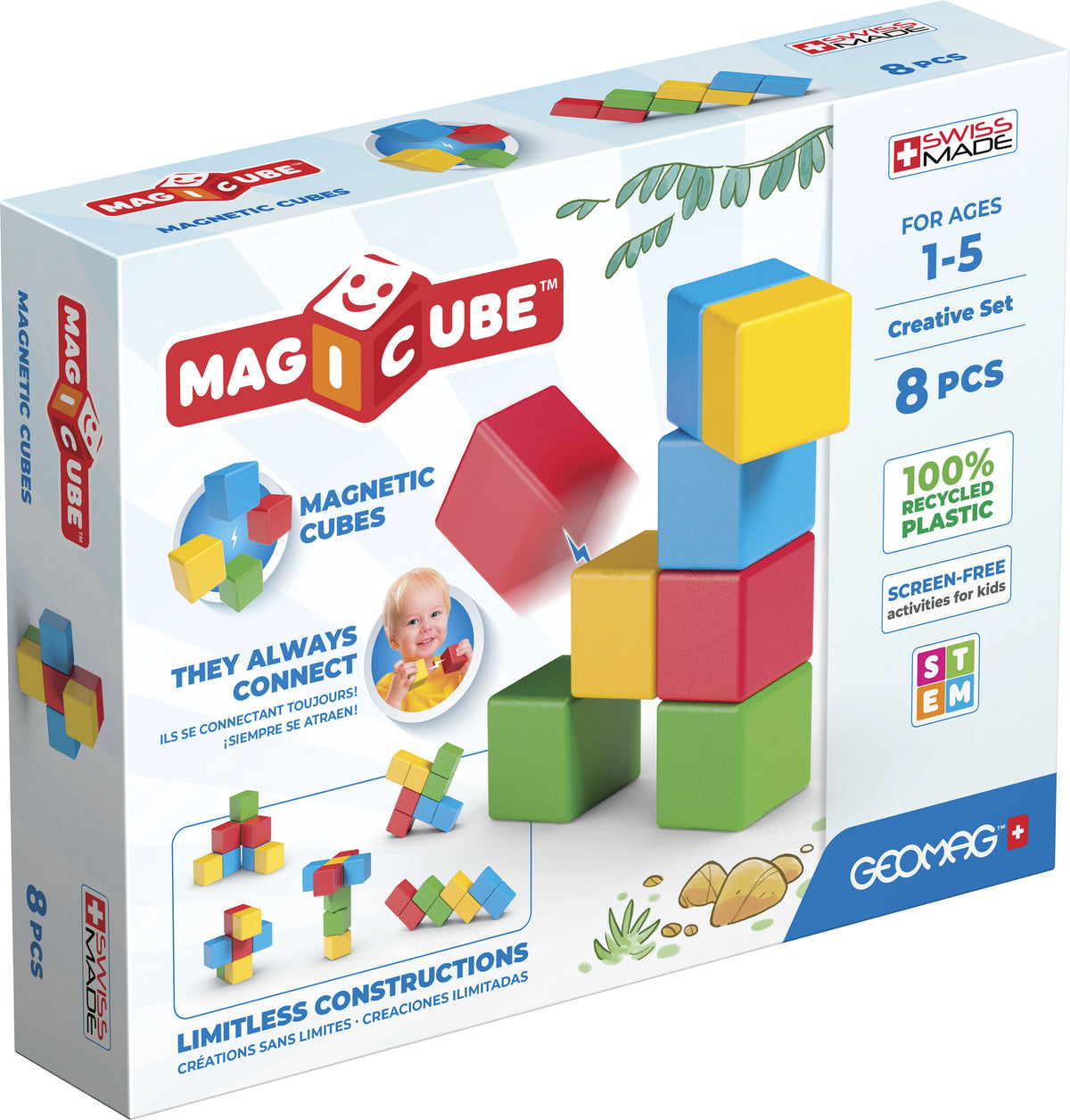 GEOMAG MAGICUBE RAKENNUSPALIKAT 8 OSAA