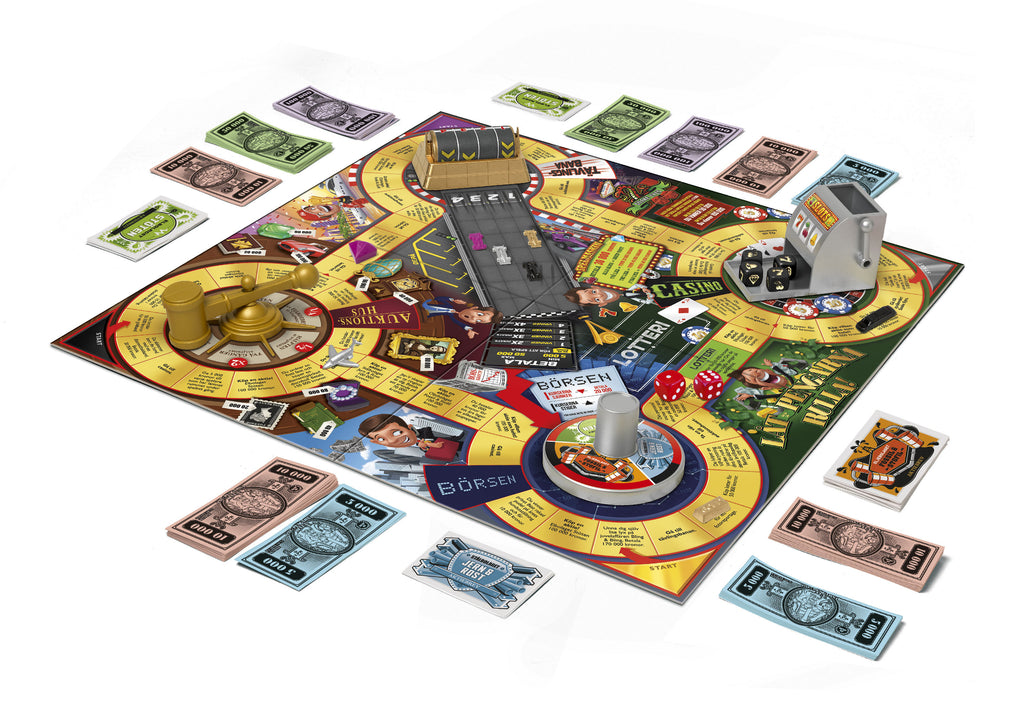 LÅT PENGARNA RULLA -PELI RUOTSINKIELINEN