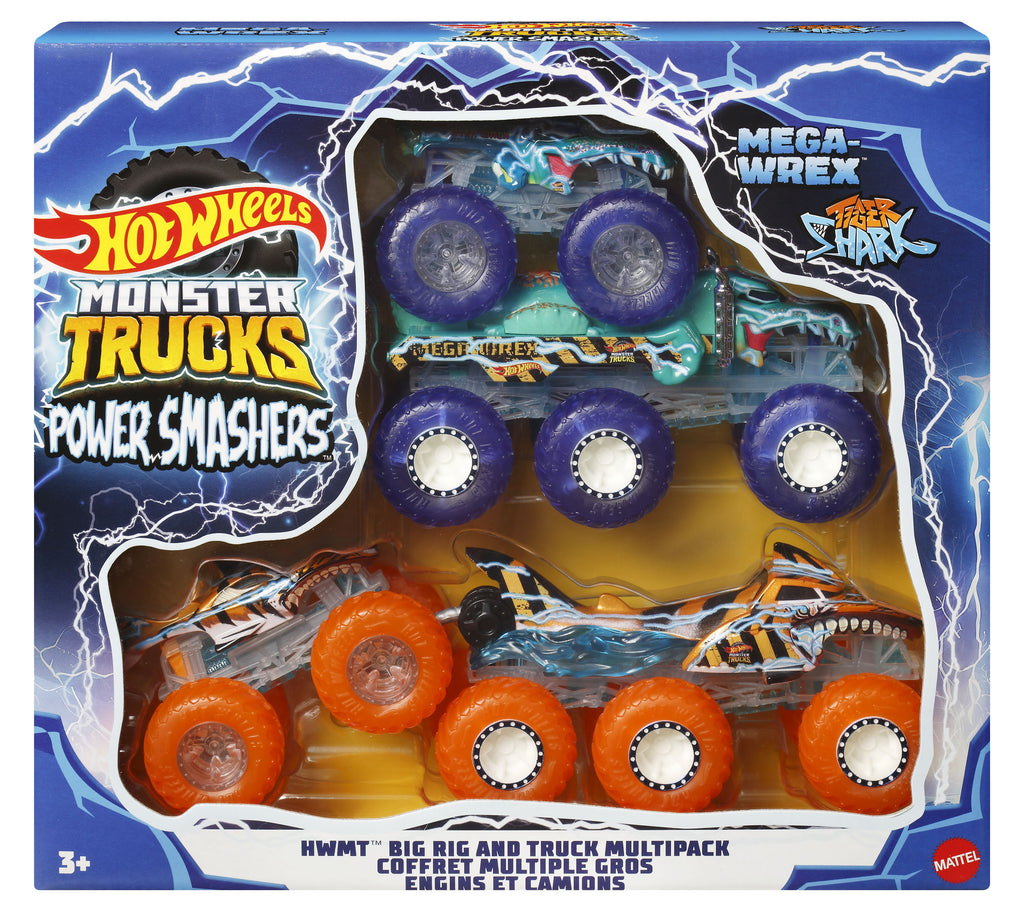 HOT WHEELS MONSTER TRUCKS POWER SMASHERS -SETTI