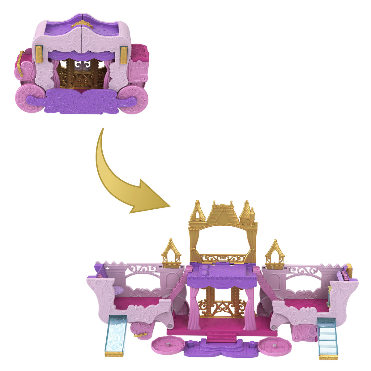 DISNEY PRINCESS BARNVAGN &amp; SLOTTSPELSSET