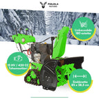 POHJOLA MOTORS Lumilinko telaveto 15HV / 11kW 420cc, Powersteering, sähköstartti, kaksivaiheinen