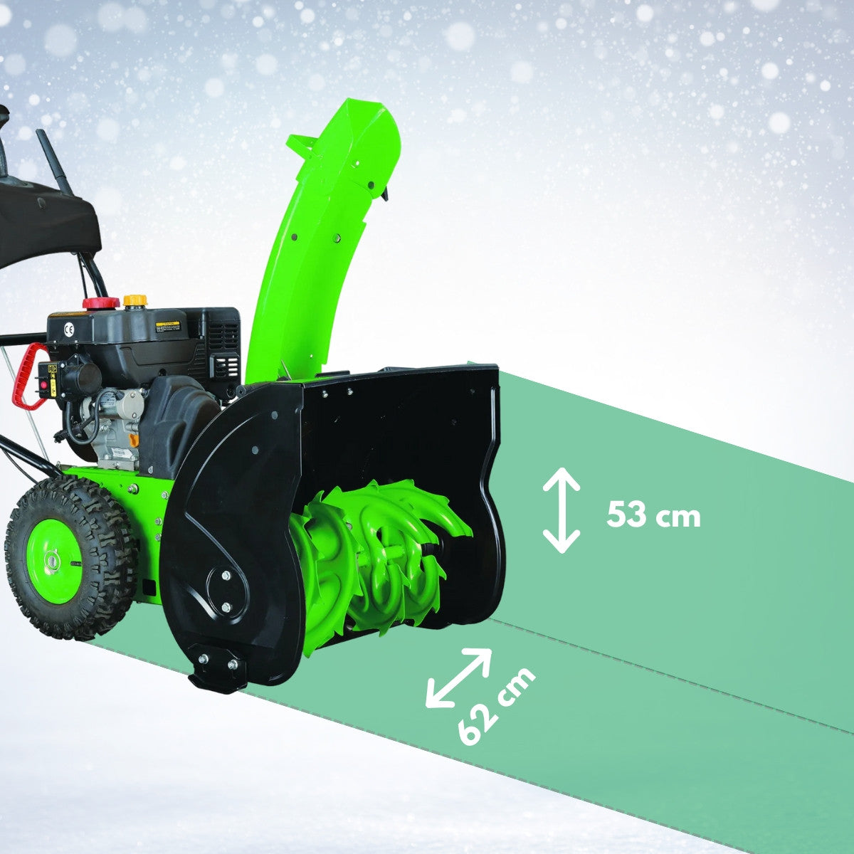 Snöslunga 4,8 kW / 212 cc – elstart, tvåstegs, 62 cm arbetsbredd