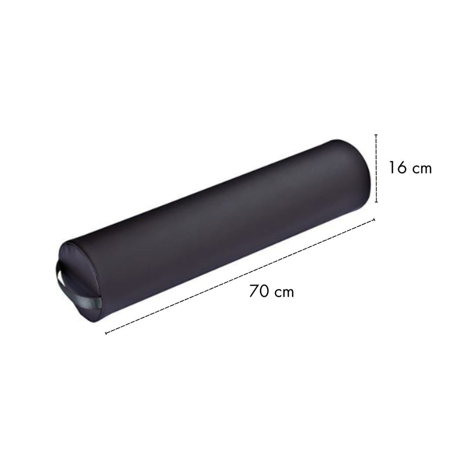 Helkroppsmassagebänk 70 x 16 x 16 cm – konstläder, skumplast, svart