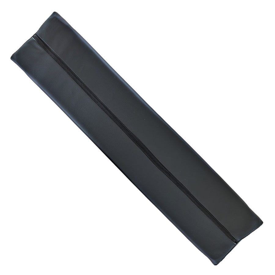 Halvstöd för massage 70 x 16 x 8 cm – konstläder, skumplast, svart