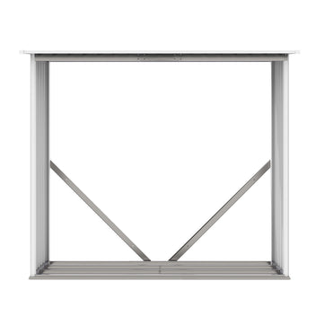 Puukatos 182 x 75 x 160 cm – 2,19 m³, galvanoitu teräs