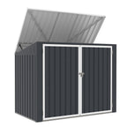 POHJOLA GARDEN Roskakatos 2 jäteastialle, Teräslevy, 173 x 101 x 131 cm