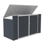 POHJOLA GARDEN Roskakatos XL 3 astialle, Teräslevy, 237 x 101 x 131 cm