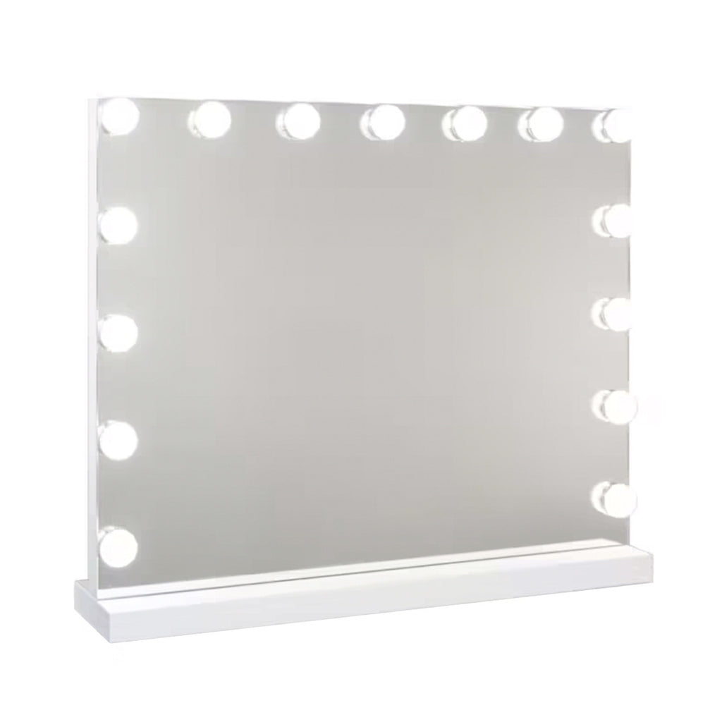 OUTLET! Pohjola Indoor Hollywood Meikkipeili Valoilla, Pöytä- ja Seinäkiinnitys, 58 x 46 x 12 cm