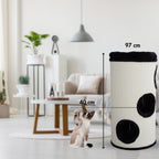 POHJOLAN LEMMIKKITARVIKE XL 97x45cm Kissan kiipeily-/raapimispuu Tynnyri, beige