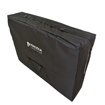 Massagebänk 195 x 70 cm, rosa – aluminiumram, 250 kg, 7 cm stoppning