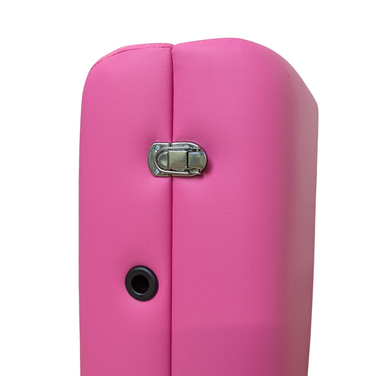 Massagebänk 195 x 70 cm, rosa – aluminiumram, 250 kg, 7 cm stoppning