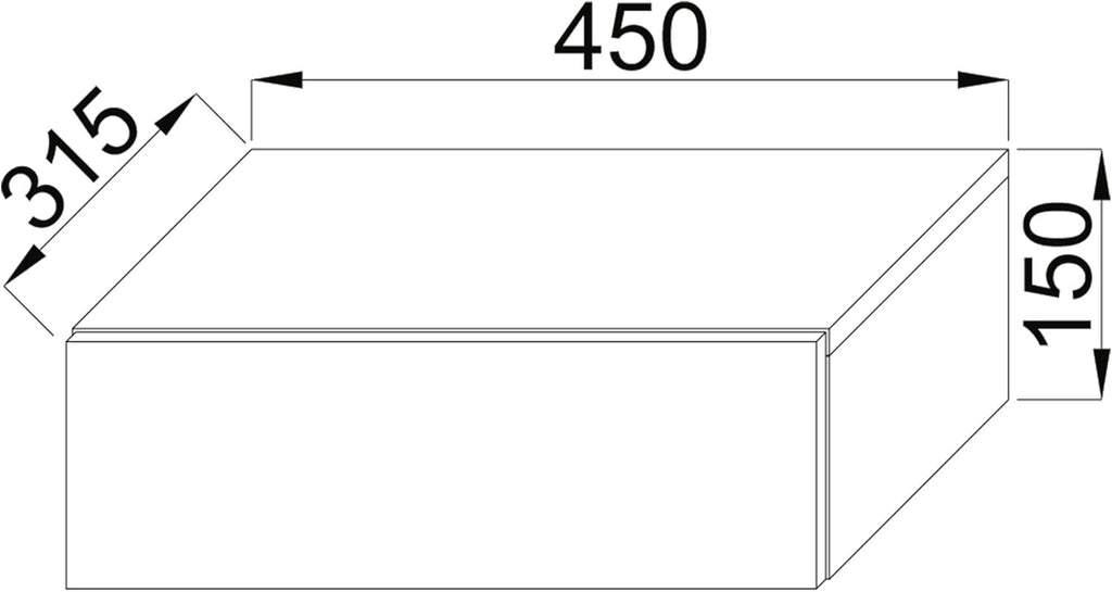 OUTLET! Yöpöytä - Väri: sonoma-tammi