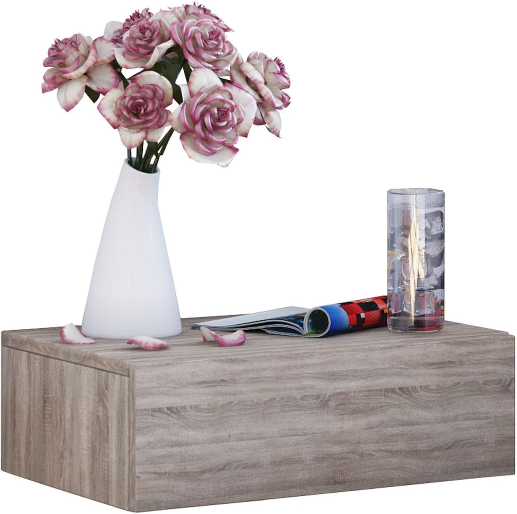 OUTLET! Yöpöytä - Väri: sonoma-tammi